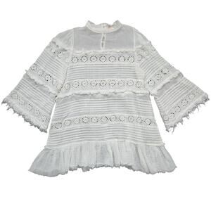 Free People One Soshanna Cotton Blouse Size XS